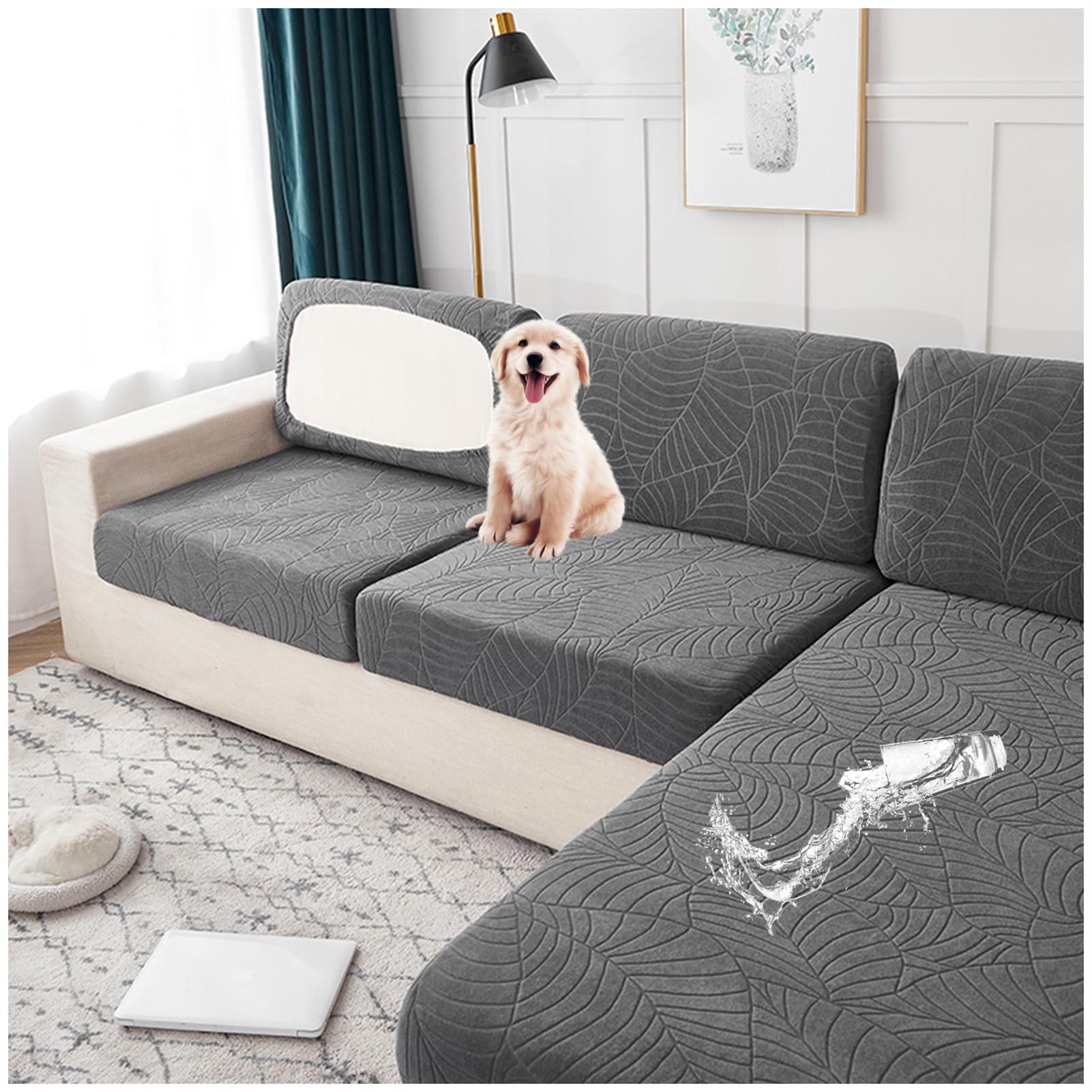Amazon｜ソファシートクッションカバー防水、ソファカバー